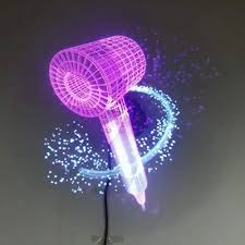 3D Hologram Fan 16.5in 2000x224 WiFi 3D Projector With 224 LED Light Beads For Business Store Advertising 100‑240V US Plug
